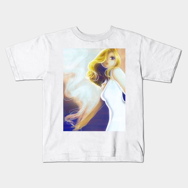 Blonde Cigarette Kids T-Shirt by saradaboru